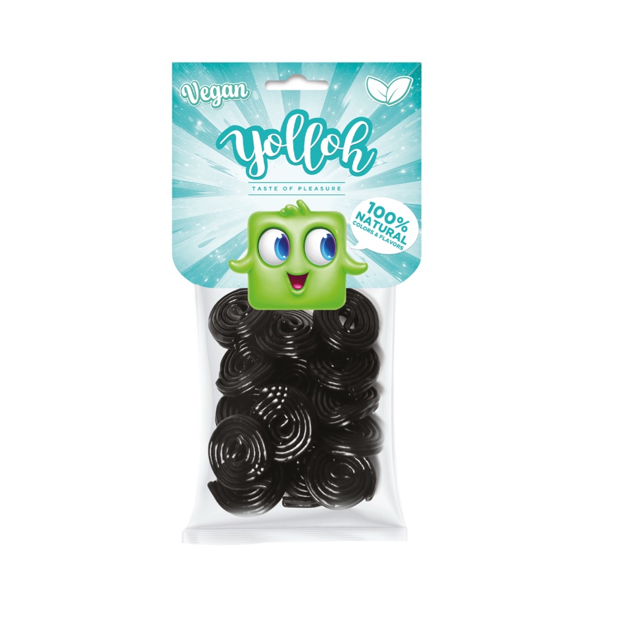 Yolloh® Black Rolls — Vegan candy
